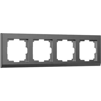 Рамка на 4 поста (графит матовый) Werkel W0041864 (a063118)