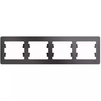 Рамка на 4 поста (графит) Systeme Electric Glossa GSL001304