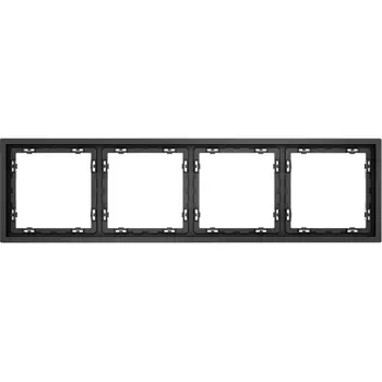 Рамка на 4 поста (графит) Voltum S70 VLS100407