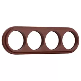 Рамка на 4 поста (итальянский орех) WL15-frame-04 (a040272) (Werkel)