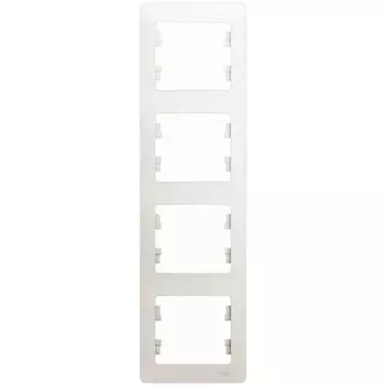 Рамка на 4 поста (перламутровый) Systeme Electric Glossa GSL000608