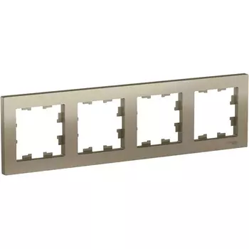 Рамка на 4 поста (шампань) Systeme Electric AtlasDesign ATN000504