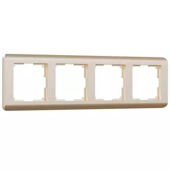 Рамка на 4 поста Stream (шампань) Werkel W0042111 (a051285)