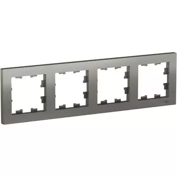 Рамка на 4 поста (сталь) Systeme Electric AtlasDesign ATN000904