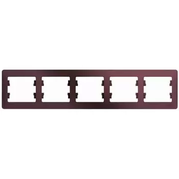 Рамка на 5 постов (баклажановый) Systeme Electric Glossa GSL001105