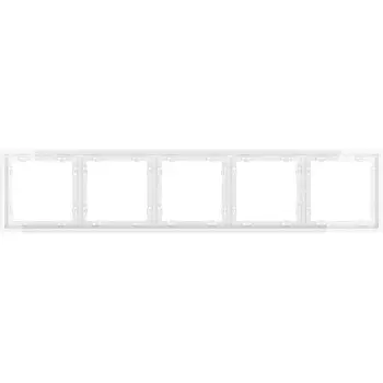 Рамка на 5 постов (белый глянцевый) Voltum S70 VLS100501