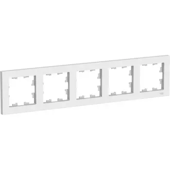 Рамка на 5 постов (белый) Systeme Electric AtlasDesign ATN000105