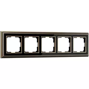 Рамка на 5 постов (бронза/черный) Werkel WL17-Frame-05 (a037691)