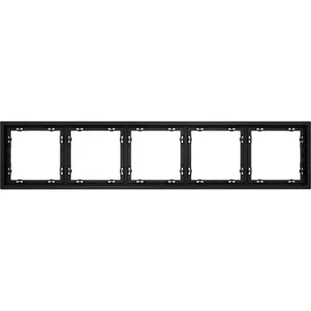 Рамка на 5 постов (черный матовый) Voltum S70 VLS100508