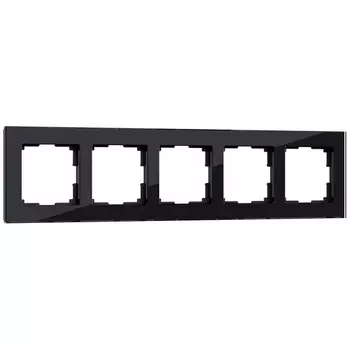 Рамка на 5 постов (черный,стекло) (a051437) Werkel Favorit Черный W0051108
