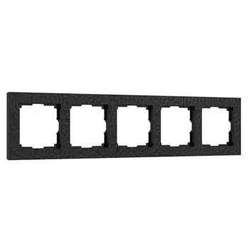 Рамка на 5 постов Hammer (черный) Werkel W0052408 (a052531)