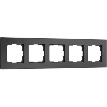 Рамка на 5 постов (черный) Werkel W0053108