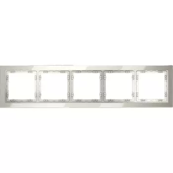 Рамка на 5 постов (кашемир, стекло) Voltum S70 VLS110503