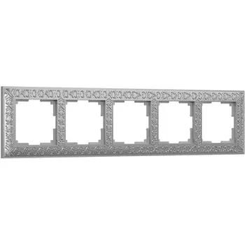 Рамка на 5 постов (матовый хром) Werkel WL07-Frame-05 (a046429)