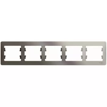 Рамка на 5 постов (платина) Systeme Electric Glossa GSL001205