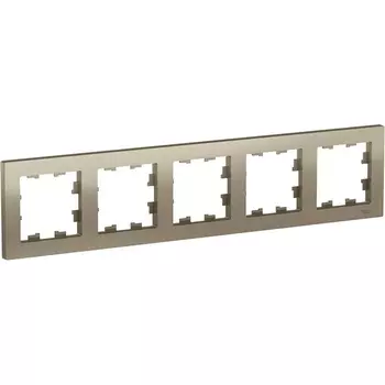 Рамка на 5 постов (шампань) Systeme Electric AtlasDesign ATN000505