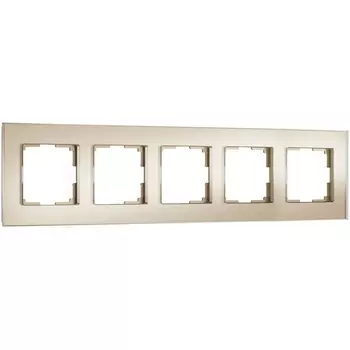 Рамка на 5 постов (шампань) Werkel W0053111