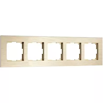 Рамка на 5 постов (шампань) Werkel W0053511