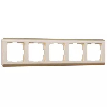 Рамка на 5 постов Stream (шампань) Werkel W0052111 (a051269)