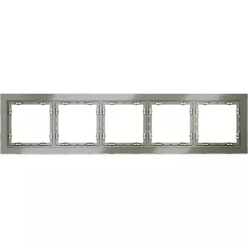 Рамка на 5 постов (шелк, стекло) Voltum S70 VLS110504