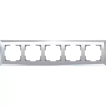 Рамка на 5 постов Diamant (зеркальный) Werkel W0051220 (a051016)