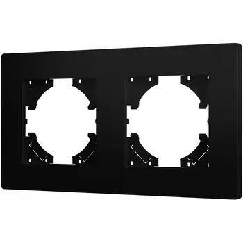 Рамка пластиковая FRM-PERIO-PL-2-BK (Arlight) 049751