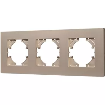 Рамка пластиковая FRM-PERIO-PL-3-GD (Arlight) 049757