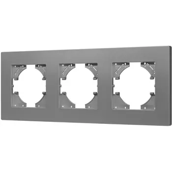 Рамка пластиковая FRM-PERIO-PL-3-GR (Arlight) 049756