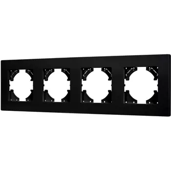 Рамка пластиковая FRM-PERIO-PL-4-BK (Arlight) 049759