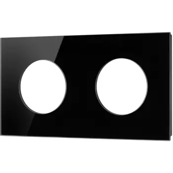 Рамка стеклянная FRM-GLARE-GC-2-BK (Arlight) 043836