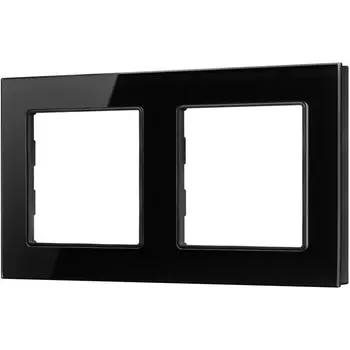 Рамка стеклянная FRM-GLARE-GS-2-BK (Arlight) 043797