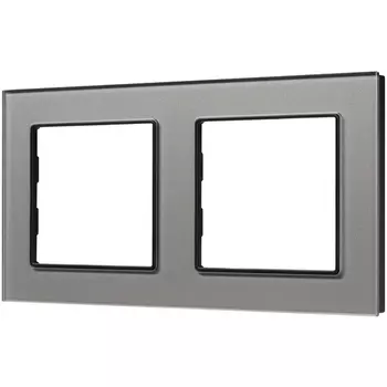 Рамка стеклянная FRM-GLARE-GS-2-GR (Arlight) 043798