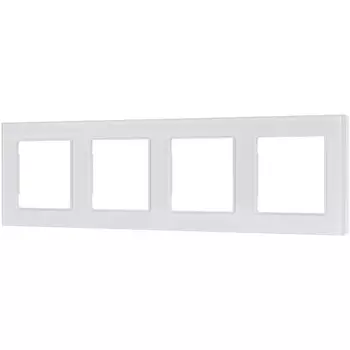 Рамка стеклянная FRM-GLARE-GS-4-WH (Arlight) 043802