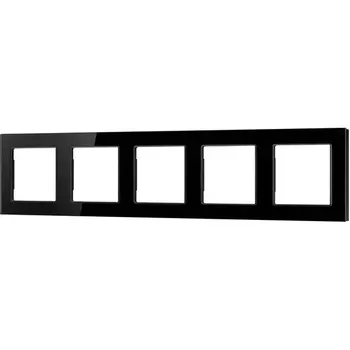 Рамка стеклянная FRM-GLARE-GS-5-BK (Arlight) 043806