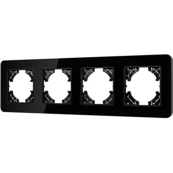 Рамка стеклянная FRM-OMALI-GS-4-BK (Arlight) 049701