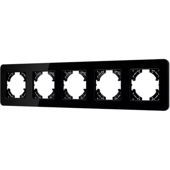 Рамка стеклянная FRM-OMALI-GS-5-BK (Arlight) 049705