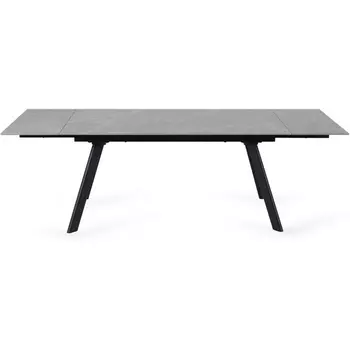 Раскладной обеденный стол Bronte ОГОГО Обстановочка! (Керамика/Серый,Черный) арт.926793