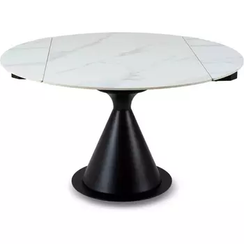 Раскладной обеденный стол Pion ОГОГО Обстановочка! (Керамика/Белый,Черный) арт.926809