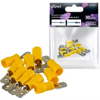 Разъем плоский виброустойчивый 10 шт. duwi 26706 5 Duwi