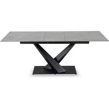 Раздвижной обеденный стол Montel ОГОГО Обстановочка! (Керамика/Серый,Черный) арт.926792