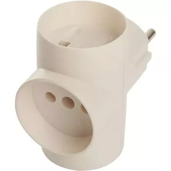 Разветвитель на 3 гнезда без заземления (белый) Stekker 39227