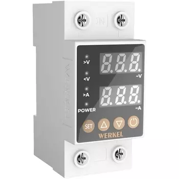 Реле напряжения 1P+N 63А Werkel W932P63R (a066459)