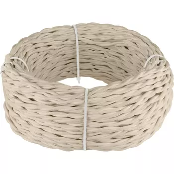 Ретро кабель витой 2х2,5 (песочный) 50 м Werkel W6452646 (a050777)