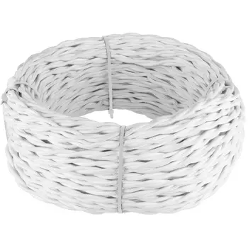 Ретро кабель витой 3х2,5 (белый) 50 м (белый) Werkel W6453601 (a050789)