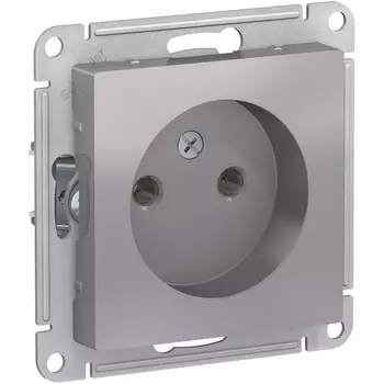 Розетка без заземления (алюминий) Systeme Electric AtlasDesign ATN000341