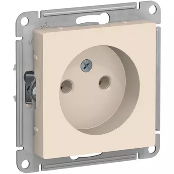 Розетка без заземления (бежевый) Systeme Electric AtlasDesign ATN000241