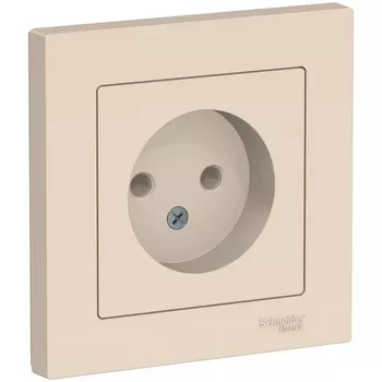 Розетка без заземления (бежевый) Systeme Electric AtlasDesign ATN000240