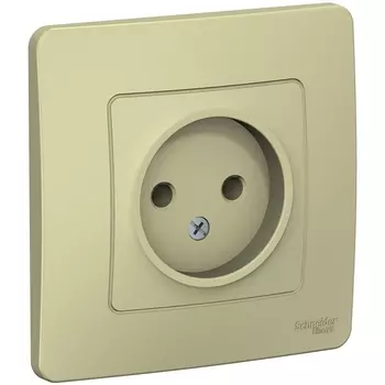 Розетка без заземления (бежевый) Systeme Electric Blanca BLNRS000017