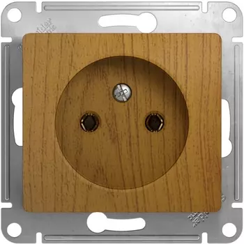 Розетка без заземления (дуб) Systeme Electric Glossa GSL000541