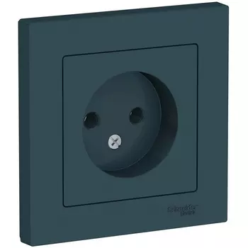Розетка без заземления (изумрудный) Systeme Electric AtlasDesign ATN000840